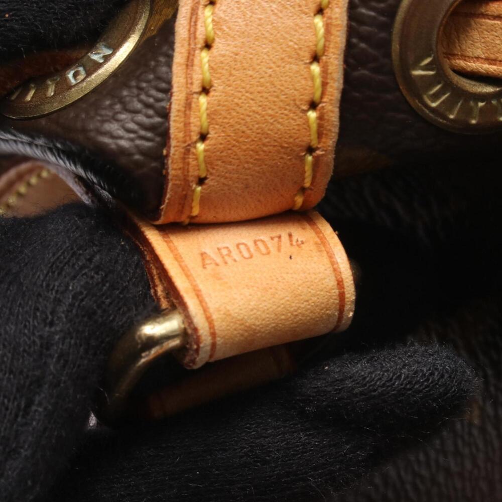 LOUIS VUITTON Authentic Brown Monogram Leather Noe Bag - Picture 5 of 11